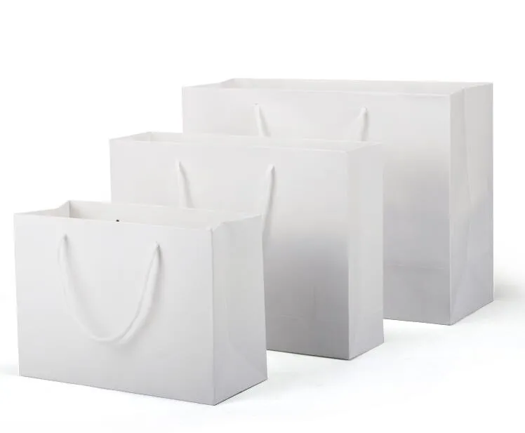 Wholesale White Paper 1 Gift Bags With Handle 10 Sizes Available Ideal For  Shopping And More In Stock Now! From Zzyhome, $0.51